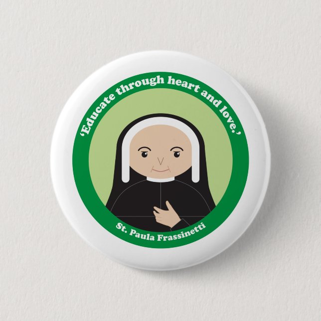 St. Paula Frassinetti 6 Cm Round Badge (Front)