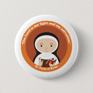 St. Paula of Rome 6 Cm Round Badge