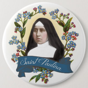 St. Paulina Patron Saint of Diabetics Catholic Nun 6 Cm Round Badge