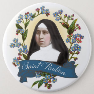 St. Paulina Patron Saint of Diabetics Catholic Nun 6 Cm Round Badge