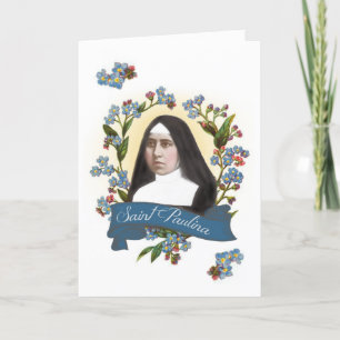 St. Paulina (Pauline) Patron Saint of Diabetics Holiday Card