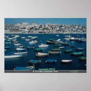 St. Paul's Bay, northwestern Malta Poster