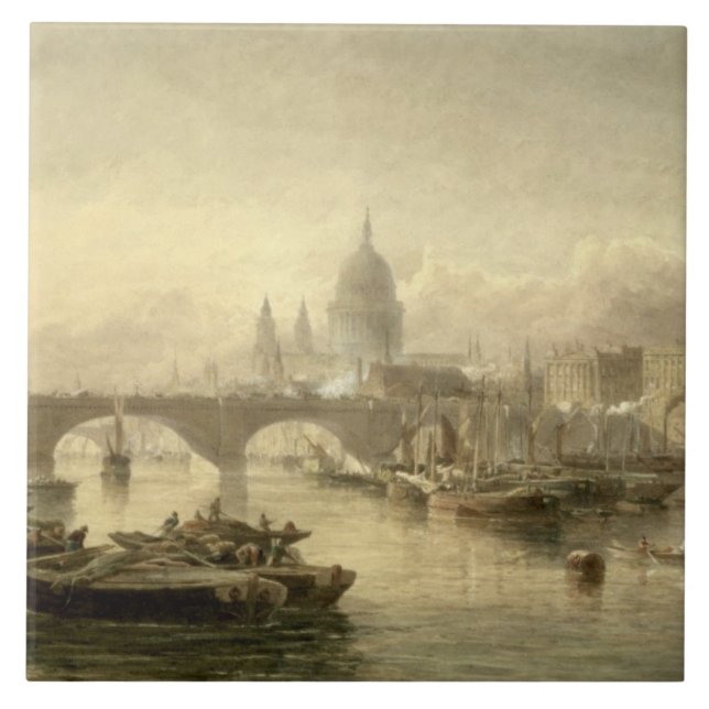 St. Paul's Cathedral and London Bridge from the Su Tile (Front)