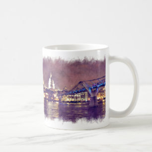 St Paul's Cathedral by Night Fine-Art Painting Coffee Mug
