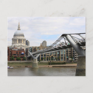 'St.Paul's Cathedral, from Millennium Bridge Postcard