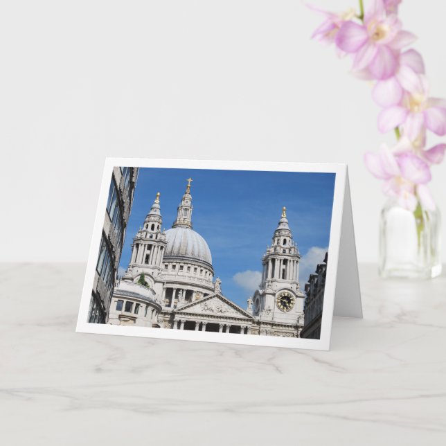 St Paul's Cathedral, London, England Card (Orchid)