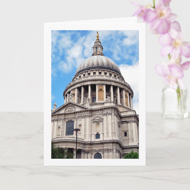 St Paul's Cathedral, London, England, Card (Orchid)