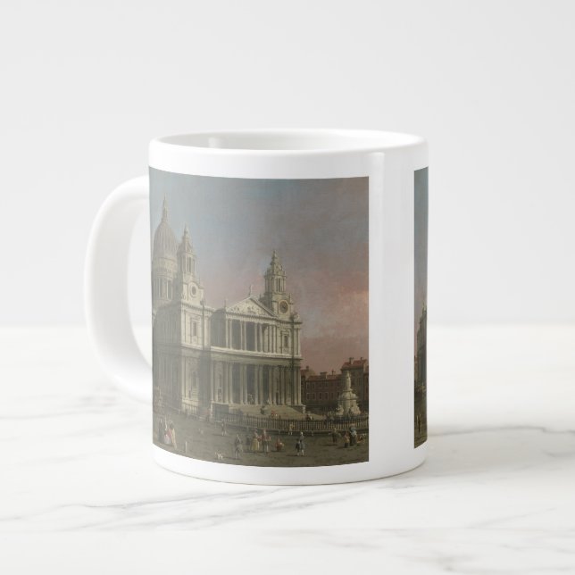 St. Paul's Cathedral, London, England Large Coffee Mug (Front Left)
