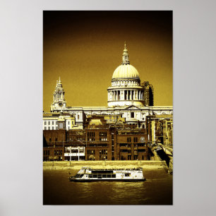 St Pauls Cathedral London England UK Poster