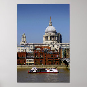 St Pauls Cathedral London England UK Poster