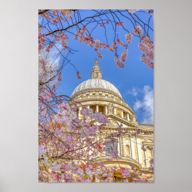 St.Paul's Cathedral, London UK Poster (Front)