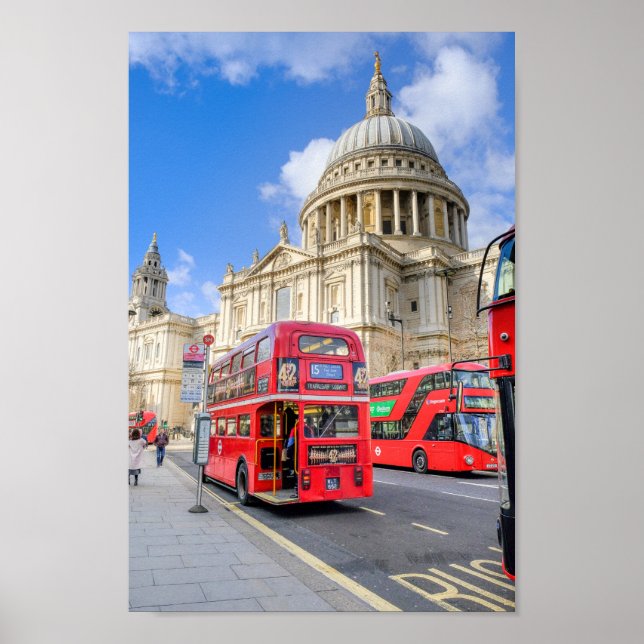 St Paul's Cathedral London UK Poster (Front)