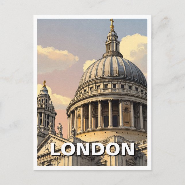 St Paul's Cathedral London United Kingdom Travel Postcard (Front)