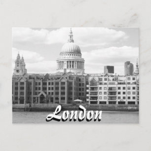 St Pauls cathedral London vintage postcard