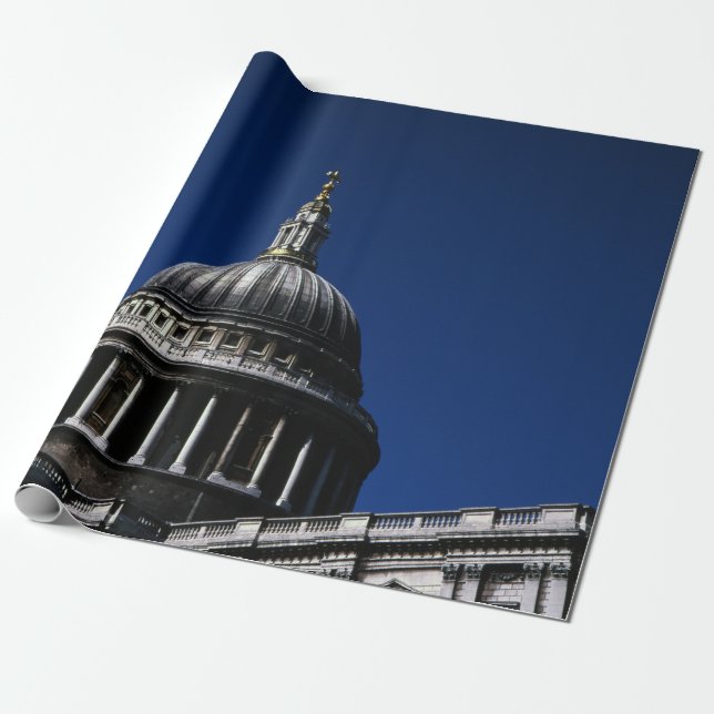 St Paul's Cathedral London Wrapping Paper (Unrolled)