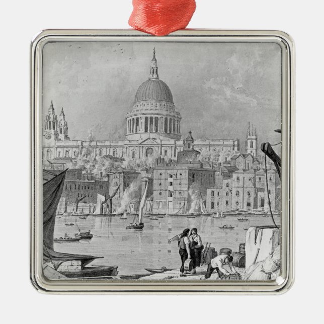 St. Paul's Cathedral Metal Tree Decoration (Front)