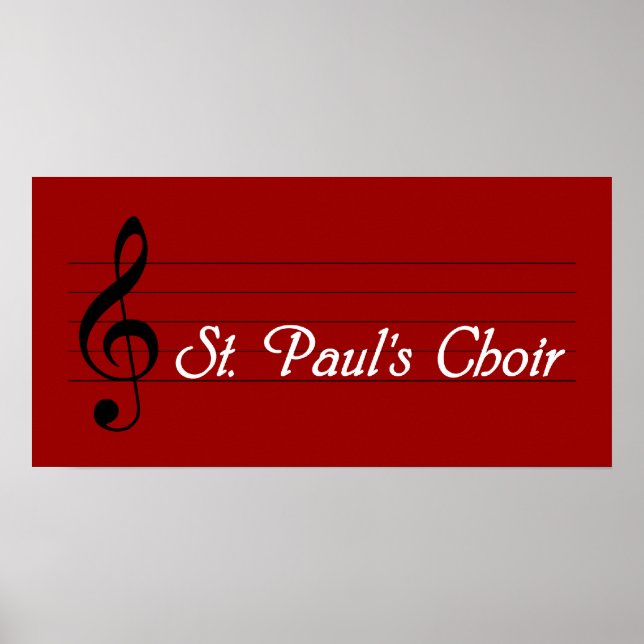 St. Paul's Choir Poster (Front)