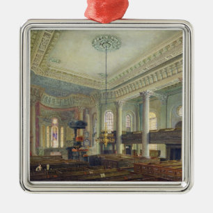 St. Paul's, Deptford (w/c on paper) Metal Tree Decoration