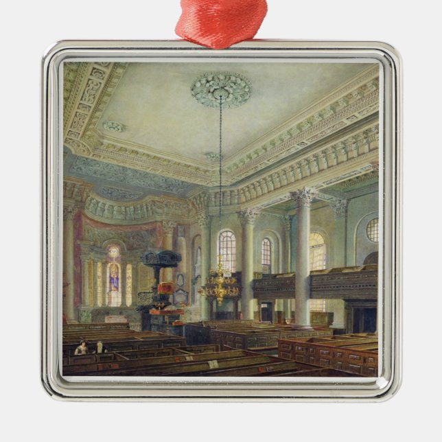 St. Paul's, Deptford (w/c on paper) Metal Tree Decoration (Front)