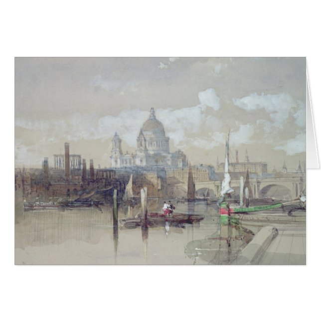 St. Pauls from the River, 1863 (Front Horizontal)