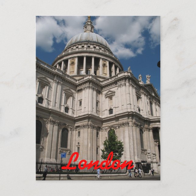 St Pauls London UK postcard (Front)