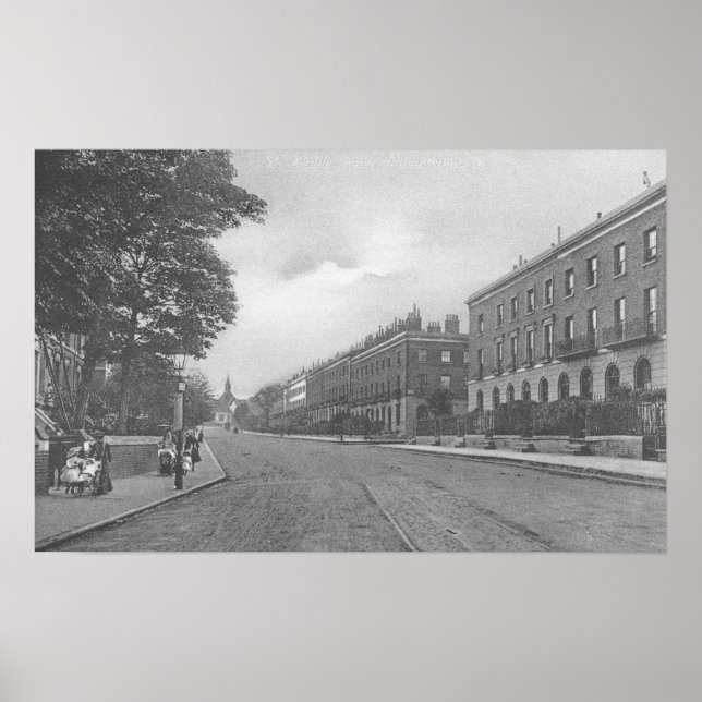 St. Pauls Road, Canonbury, Islington, c.1905 Poster (Front)