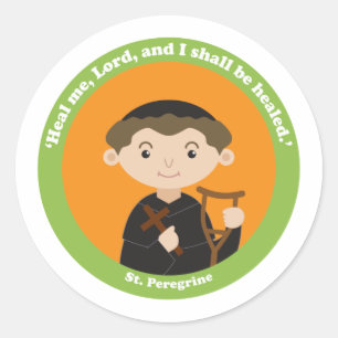 St. Peregrine Classic Round Sticker