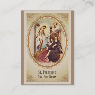 St. Peregrine Patron Saint of Cancer Jesus Prayer Business Card