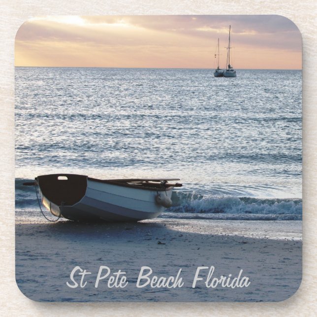 St Pete Beach FL Cork Coaster (Front)