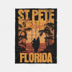 St Pete Beach Fleece Blanket