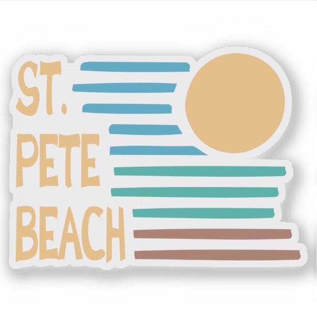 St. Pete Beach Florida geometric sunset (Front)