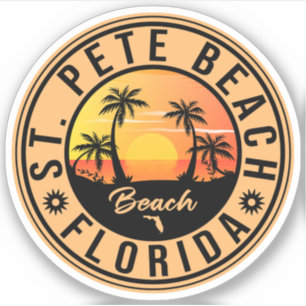 St. Pete Beach Florida Souvenir Vintage Palm Trees