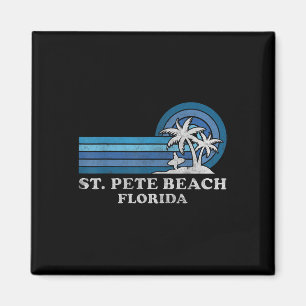 St. Pete Beach Florida Vintage Family Summer Vacat Magnet