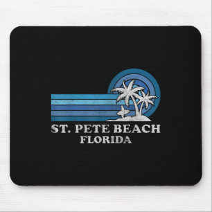 St. Pete Beach Florida Vintage Family Summer Vacat Mouse Mat