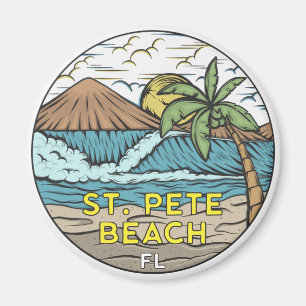 St Pete Beach Florida Vintage Magnet
