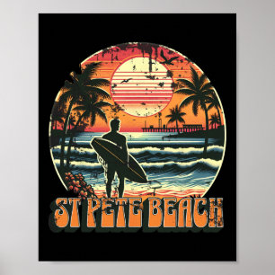 St Pete Beach Men Women Girls Kids Poster