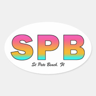 St Pete Beach oval sticker