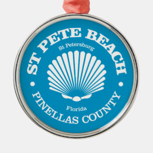 St Pete Beach (seashell) Metal Tree Decoration