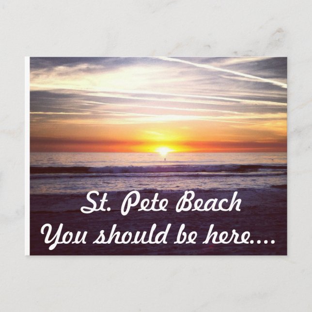 St. Pete Beach You Should Be Here... Postcard (Front)
