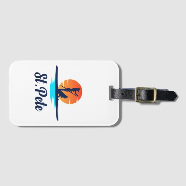 St Pete Luggage Tag (Front Horizontal)