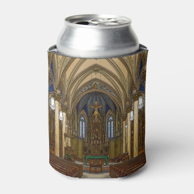 St Peter Catholic Church Painterly Can Cooler (Can Front)