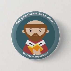 St. Peter Chrysologus 6 Cm Round Badge