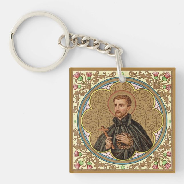 St. Peter Claver (BK 058) Square Key Ring (Front)