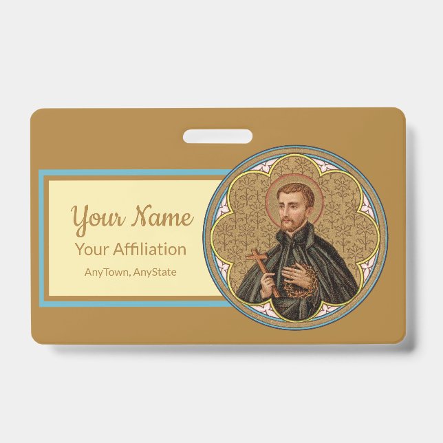 St. Peter Claver (BK 058; Style 2) ID Badge (Front)