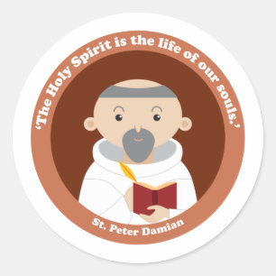 St. Peter Damian Classic Round Sticker