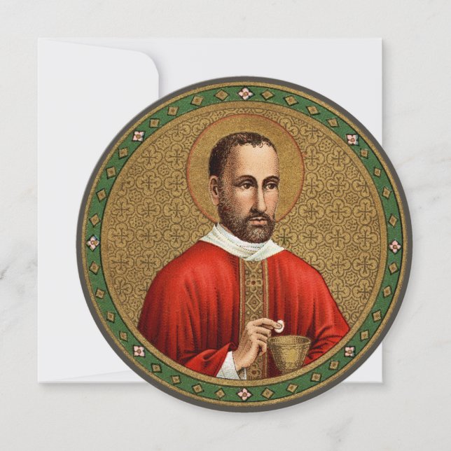 St. Peter Faber (BK 051) Round Greeting/Note Card (Front)