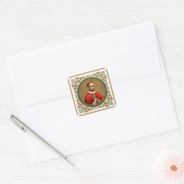 St. Peter Faber (BK 051) Square Sticker (Envelope)