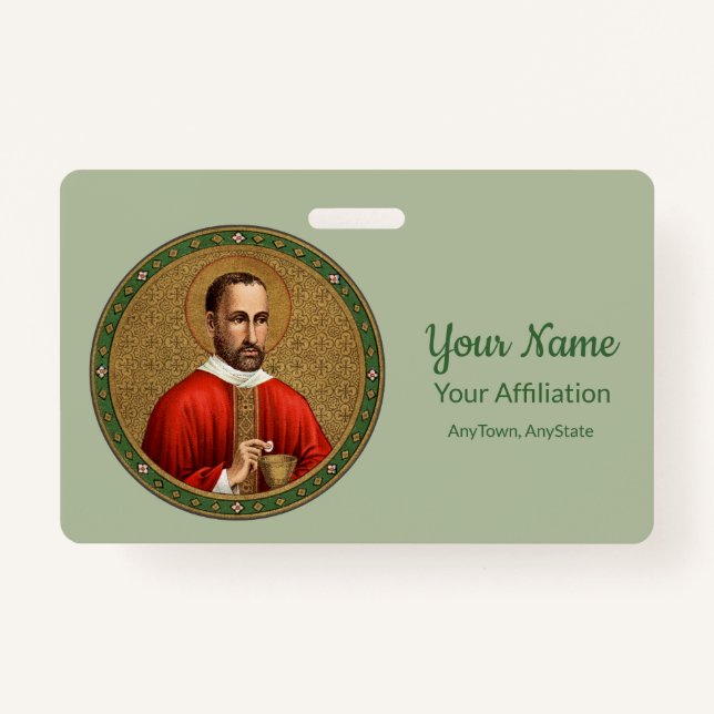 St. Peter Faber (BK 051; Style 1) ID Badge (Front)