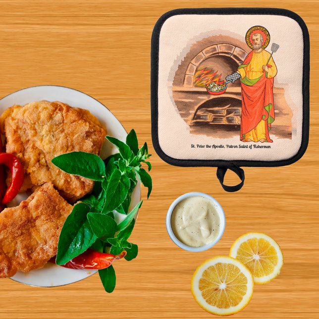 St. Peter Frying Fish Pot Holder (Creator Uploaded)