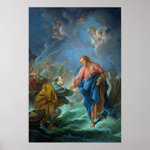 St. Peter Invited to Walk on the Water, 1766 Poster